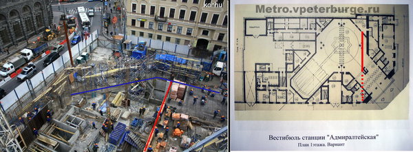 admiral_14_resize3.JPG (236.57 КБ) 5422 просмотра Стена дома отмечена синим, кирпичная стена --- красным.