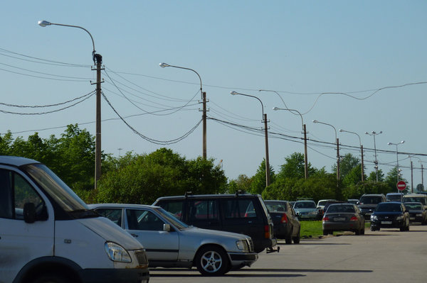 Боковой способ крепления в Санкт-Петербурге, фонари выглядят &quot;сутулыми&quot;