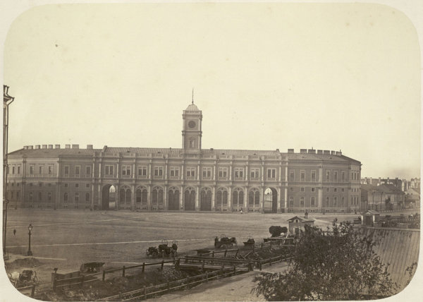 Nikolaevsky Rail Terminal Saint Petersburg.jpg (146.51 КБ) 13981 просмотр Николаевский вокзал, Санкт-Петербург, снимок ~ 1860 годов