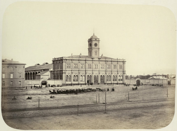 Nikolaevsky Rail Terminal Moscow.jpg (171.36 КБ) 12657 просмотров Николаевский вокзал, Москва, снимок ~ 1860 годов