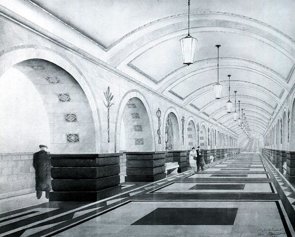 Pushkinskaya.jpg (236.63 КБ) 20903 просмотра Станция «Пушкинская» («Витебская»), автор проекта И.М. Чайко