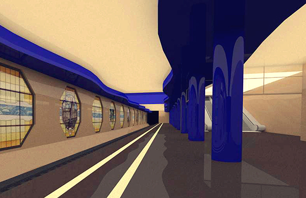 Вот это на тему Дуная. "Песок и вода", приятные тона, витражи. Да пусть даже стекла с цветной пленкой. :) ЛМГТ.