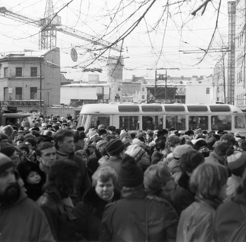 1988, строится станция метро «Достоевская»