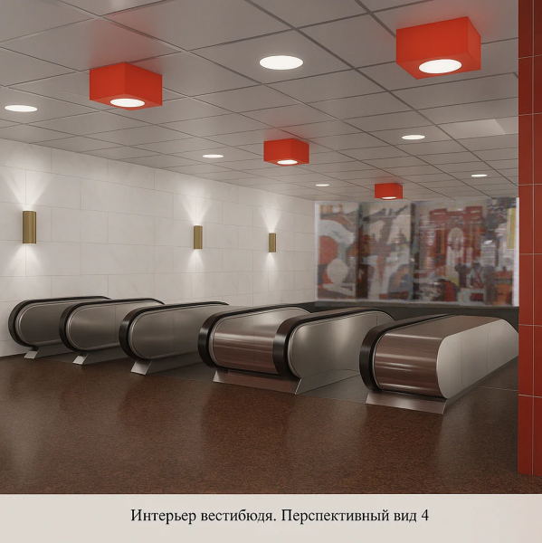 интерьер вестибюль эскалаторы  Черниговская (Заставская)